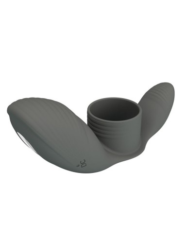 PRETTY LOVE ANILLO VIBRADOR RECARGABLE CON DOBLE ESTIMULACIAN