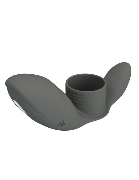 PRETTY LOVE ANILLO VIBRADOR RECARGABLE CON DOBLE ESTIMULACIAN