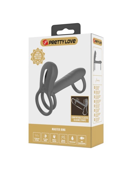 PRETTY LOVE FUNDA PARA PENE CON DOBLE ESTIMULACIAN Y EFECTO ORAL
