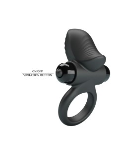 PRETTY LOVE ANILLO VIBRADOR PARA PENE ADRIEN 10 FUNCIONES NEGRO 2