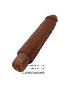 PRETTY LOVE GAVIN VIBRADOR REALASTICO 25 CM A 5 CM COLOR MARRAN 2