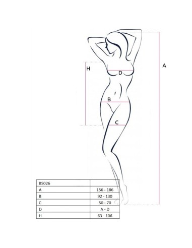PASSION WOMAN BS026 BODYSTOCKING ESTILO VESTIDO BLANCO TALLA UNICA