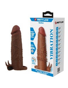 PRETTY LOVE QUILLON FUNDA PARA PENE VIBRADORA 20 CM A 4 CM COLOR MARRAN