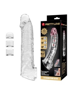 PRETTY LOVE FUNDA EXTENSORA PARA PENE AJUSTABLE 26 CM A 4 CM COLOR TRANSPARENTE