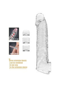 PRETTY LOVE FUNDA EXTENSORA PARA PENE AJUSTABLE 26 CM A 4 CM COLOR TRANSPARENTE 2