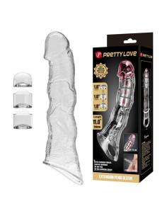 PRETTY LOVE FUNDA EXTENSORA PARA PENE AJUSTABLE 28 CM A 45 CM COLOR TRANSPARENTE