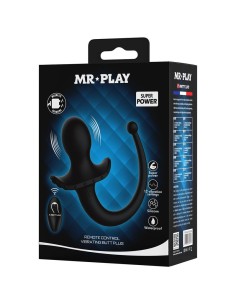 MR PLAY VIBRADOR ANAL Y PERINEAL CON CONTROL REMOTO INALAMBRICO NEGRO 2