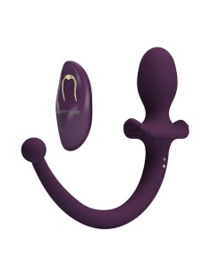 PRETTY LOVE LIOEA PLUG ANAL CON COLA VIBRADOR 12 FUNCIONES COLOR MORADO CONTROL REMOTO