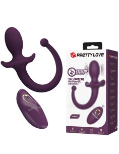 PRETTY LOVE LIOEA PLUG ANAL CON COLA VIBRADOR 12 FUNCIONES COLOR MORADO CONTROL REMOTO 2