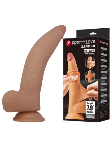 PRETTY LOVE XANDER DILDO REALASTICO 20 CM A 5 CM COLOR NATURAL
