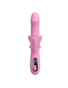 PRETTY LOVE BELLA VIBRADOR RABBIT CON ESTIMULACIAN MARIPOSA Y LED ROSA 2