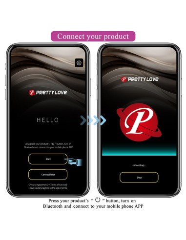 PRETTY LOVE HAZELYNN MASAJEADOR APP CONTROL 12 FUNCIONES ROSA