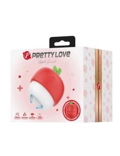 PRETTY LOVE ESTIMULADOR CLITORAL CON EFECTO LENGUA RECARGABLE ROJO 2