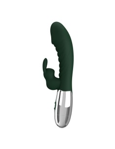 PRETTY LOVE VIBRADOR RABBIT NAUGHTY BUNNY 30 FUNCIONES RECARGABLE USB VERDE 2