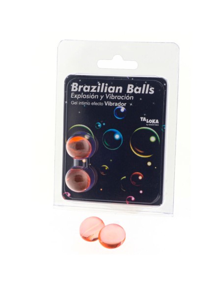 TALOKA BRAZILIAN BALLS GEL EXCITANTE EFECTO VIBRACIAN 2 BOLAS