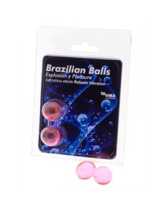 TALOKA BRAZILIAN BALLS GEL EXCITANTE EFECTO VIBRACIAN REFRESCANTE 2 BOLAS