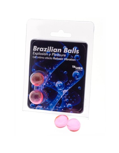 TALOKA BRAZILIAN BALLS GEL EXCITANTE EFECTO VIBRACIAN REFRESCANTE 2 BOLAS