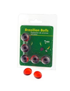 TALOKA BRAZILIAN BALLS GEL ANTIMO FRESAS CHAMPN 5 BOLAS