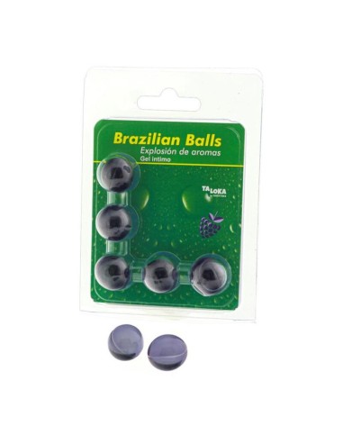 TALOKA BRAZILIAN BALLS GEL ANTIMO FRUTAS DEL BOSQUE 5 BOLAS