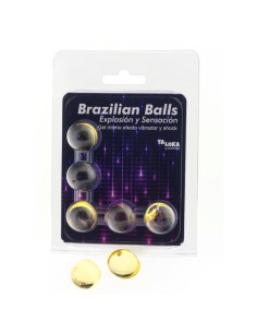 TALOKA BRAZILIAN BALLS GEL EXCITANTE EFECTO VIBRACIAN Y SHOCK 5 BOLAS