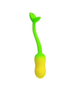 PRETTY LOVE HUEVO VIBRADOR PULSEN CONTROL APP 12 FUNCIONES RECARGABLE USB VERDE AMARILLO 2
