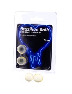 TALOKA BRAZILIAN BALLS GEL EXCITANTE EFECTO FRIO Y VIBRACIAN 2 BOLAS
