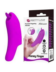 PRETTY LOVE PETERSON HONEY FINGER VIBRADOR DE DEDO RECARGABLE MORADO