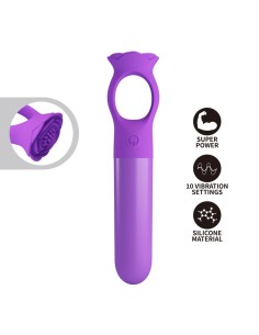 PRETTY LOVE GIANA MINI MASAJEADOR VIBRADOR RECARGABLE MORADO 2
