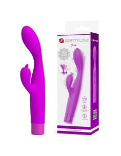 PRETTY LOVE JENE VIBRADOR DOBLE ESTIMULACIAN PARA PUNTO G Y CLATORIS MORADO