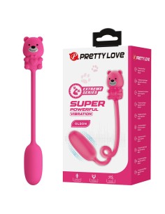 PRETTY LOVE OLSON HUEVO VIBRADOR CON MANDO POR CABLE RECARGABLE ROSA