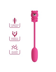 PRETTY LOVE OLSON HUEVO VIBRADOR CON MANDO POR CABLE RECARGABLE ROSA 2
