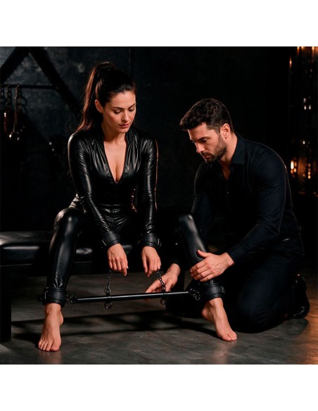 FETISH SUBMISSIVE BONDAGE BARRA SEPARADORA AJUSTABLE 4 PIEZAS