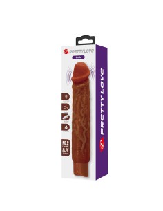 PRETTY LOVE OWEN VIBRADOR REALASTICO 225 CM A 45 CM COLOR MARRAN 2
