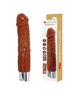 PRETTY LOVE PRO VIBRADOR REALASTICO 235 CM A 48 CM COLOR MARRAN