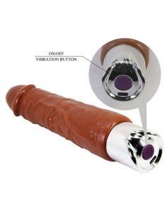 PRETTY LOVE PRO VIBRADOR REALASTICO 235 CM A 48 CM COLOR MARRAN 2