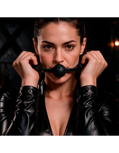 FETISH SUBMISSIVE MORDAZA TRANSPIRABLE VEGANA