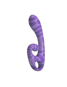 PRETTY LOVE SUMMER VIBRADOR DOBLE CON ASA 19 CM A 35 CM MORADO 2