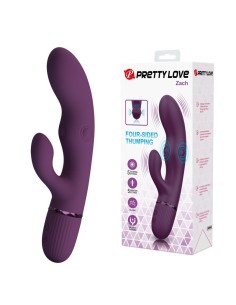 PRETTY LOVE ZACH VIBRADOR RABBIT RECARGABLE CON EMPUJE 55 FUNCIONES