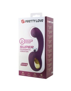 PRETTY LOVE BRYNNLEE VIBRADOR CON ESTIMULADOR ORAL RECARGABLE 10 VIBRACIONES Y 5 FUNCIONES DE LAMIDO MORADO 2