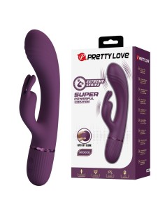 PRETTY LOVE ROCCO VIBRADOR RABBIT RECARGABLE 10 FUNCIONES MORADO