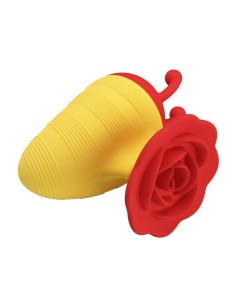 PRETTY LOVE LITTLE BEE ESTIMULADOR DE CLATORIS 7 MODOS RECARGABLE ROJO AMARILLO