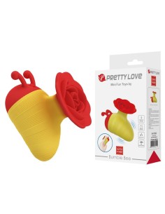PRETTY LOVE LITTLE BEE ESTIMULADOR DE CLATORIS 7 MODOS RECARGABLE ROJO AMARILLO 2
