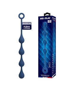 MR PLAY BOLAS ANALES SILICONA AZUL TALLA M 33 CM