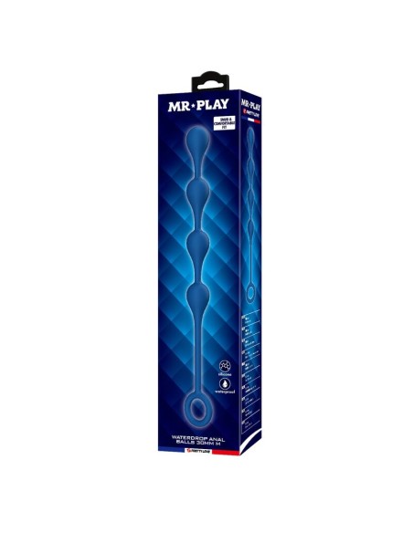 MR PLAY BOLAS ANALES SILICONA AZUL TALLA M 33 CM