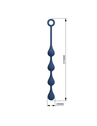 MR PLAY BOLAS ANALES SILICONA AZUL TALLA M 33 CM