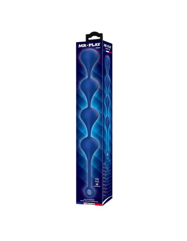 MR PLAY BOLAS ANALES SILICONA AZUL TALLA XL 525 CM