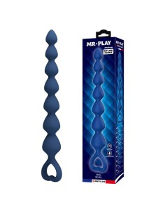 MR PLAY BOLAS ANALES Y PLUG ANAL SILICONA AZUL 267 CM