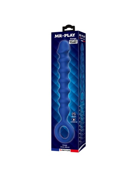 MR PLAY BOLAS ANALES Y PLUG ANAL SILICONA AZUL A 34 CM 285 CM