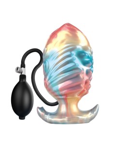POWER MONSTERS EBON LEVIATHAN PLUG ANAL HINCHABLE FANTASAA TRICOLOR 18 CM
