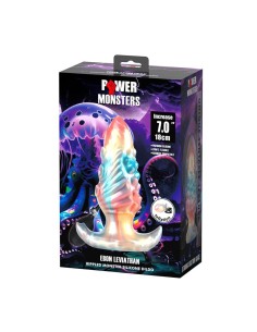POWER MONSTERS EBON LEVIATHAN PLUG ANAL HINCHABLE FANTASAA TRICOLOR 18 CM 2